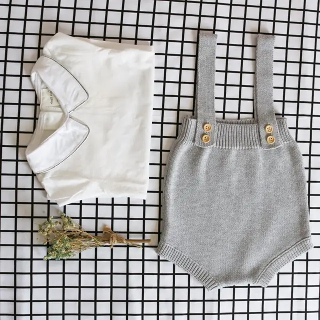 New 2019 Baby Knitting Rompers Cute Overalls Newborn Baby Boys Clothes Infantil Baby Girl Boy Sleeveless New 2019 Baby Knitting Rompers Cute Overalls Newborn Baby Boys Clothes Infantil Baby Girl Boy Sleeveless Romper Jumpsuit 0-24M