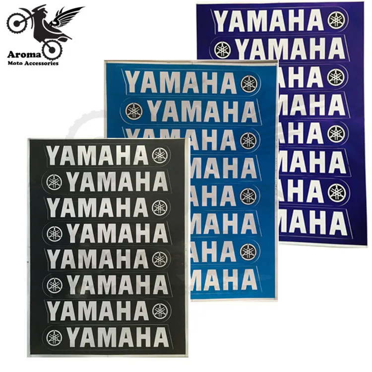 1 set of 8 pcs Strip motorcycle decals for yamaha sticker motorbike decorate Badge Emblem