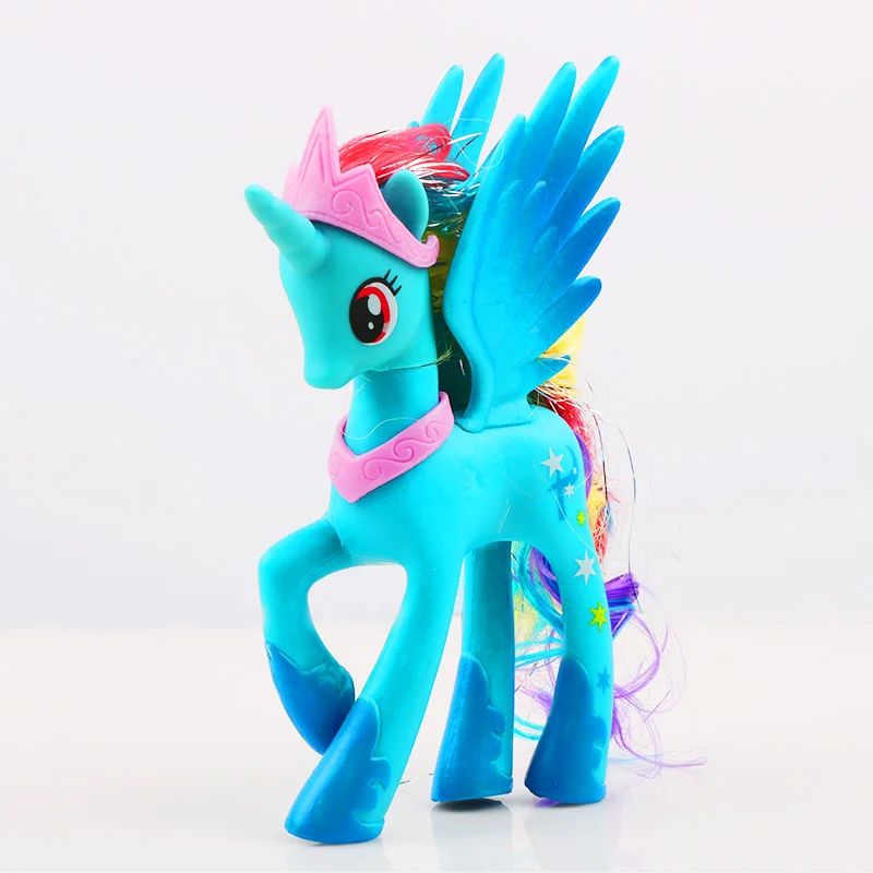 14 см игрушки My Little Pony Дружба-это чудо поп серии «Радуга Единорог пони ПВХ Фигурки Коллекция Модель Куклы - Цвет: M