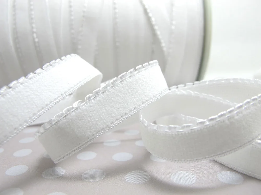 

CLEARANCE|8 Yards 13mm White Picot Edge Decorative Pattern Lingerie Elastic|HeadbandSkinny Narrow Stretch|EL26