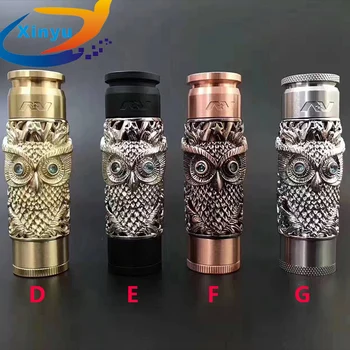 

HOT AV kustohm MOD Mechanical Mod 18650 Vaporizer Battery Brass Body Box 24mm diameter Mod for 510 thread Atomizers RDA RBA Tank