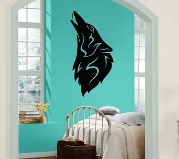 

Wall Stickers Vinyl Decal Moon Wolf Howl Animal Werewolf