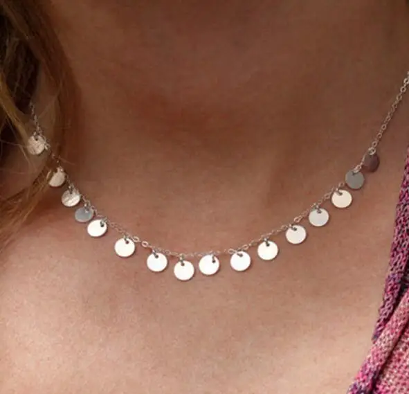 Ltumbe Многослойные массивные ожерелья Лидер продаж Звезда Луна птица ключица блестки цепи ожерелья подвески для женщин очаровательные ювелирные изделия - Окраска металла: Style 6
