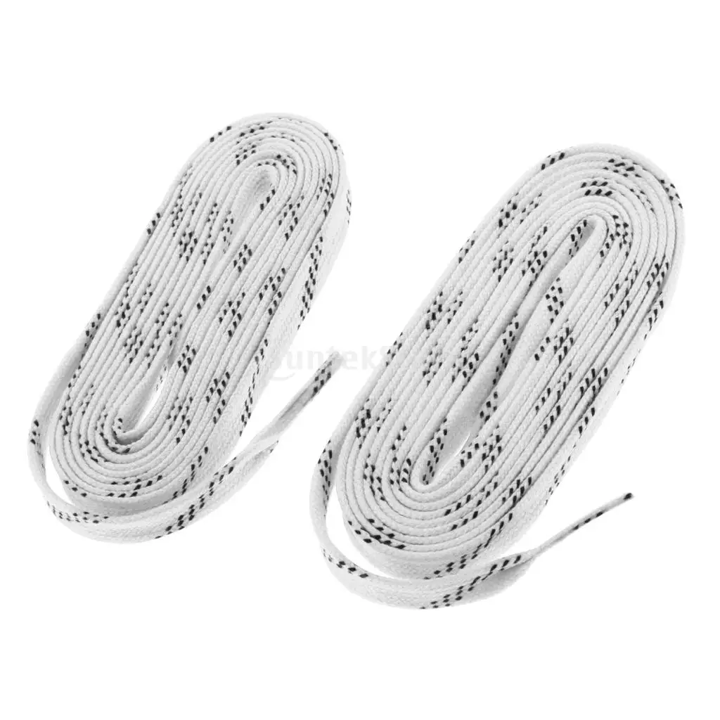 1 Pair Premium Durable Strong Nylon Sports Ice Hockey Skates Boots Shoe Laces Shoelace 96 108 120 inch - All Colors & Sizes