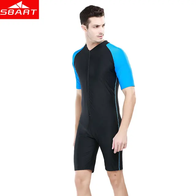 SBART Short Sleeve Wetsuit for Swimming Anti UV Snorkel Scuba Diving ...