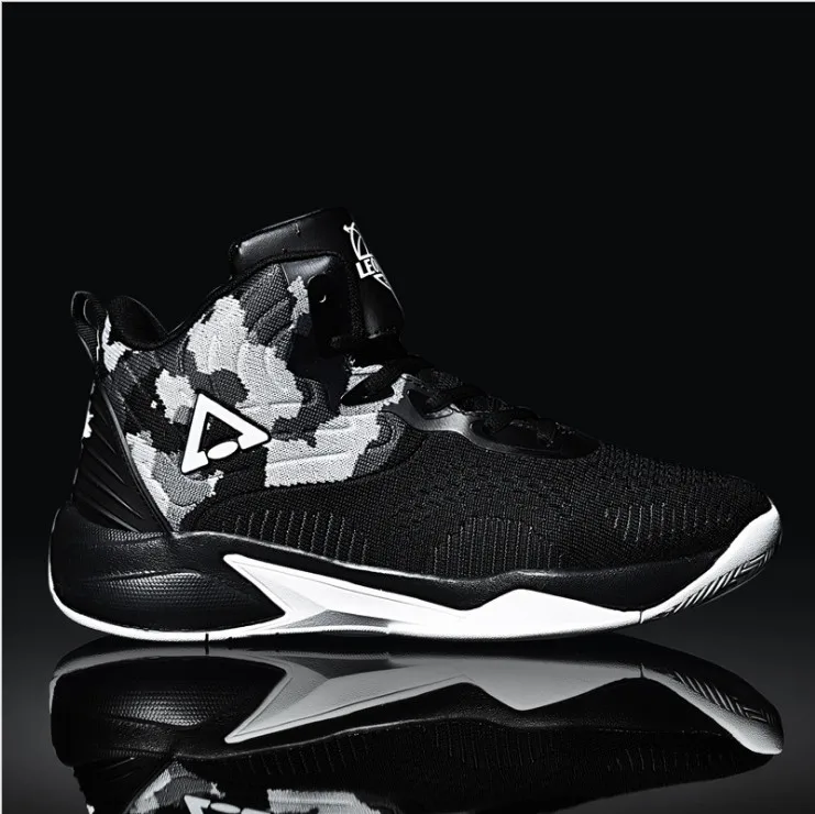 

Peak men's basketball shoes 2019 spring and summer wear-resistant anti-skid cushioning leather sports shoes DA730051