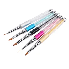 ROSALIND акриловая кристальная ручка, кисть для дизайна ногтей, УФ-Гелевая Кисть для ногтей, рисование линий, ручка, наконечники, гелевые кисти, инструменты