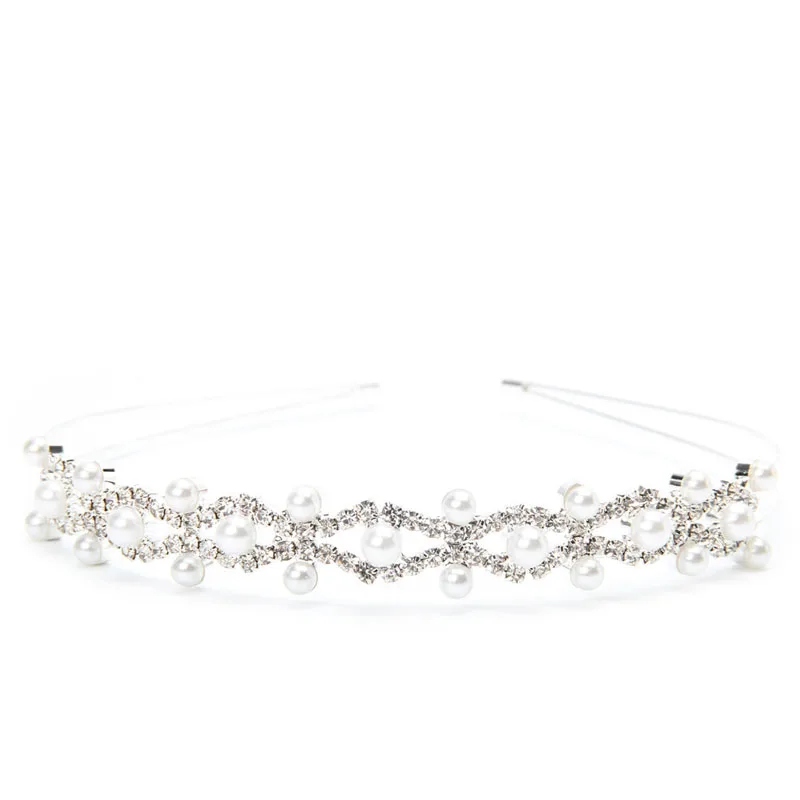 Свадебная повязка на голову с искусственным жемчугом|crown tiara|bridal weddingpearl hair |