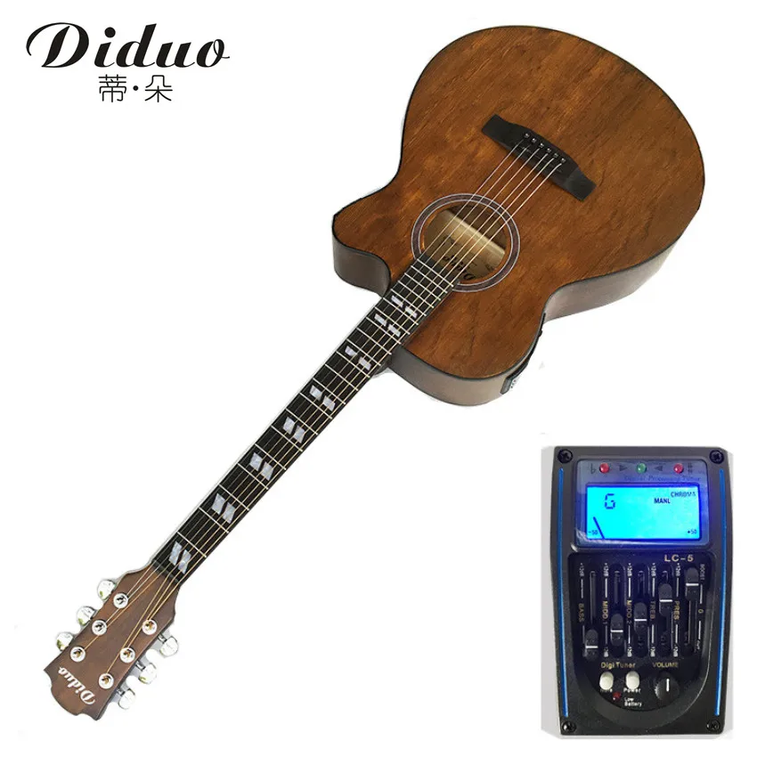 

40inch Acoustic Guitar Picea Asperata wood fingerboard Rosewood with guitar strings