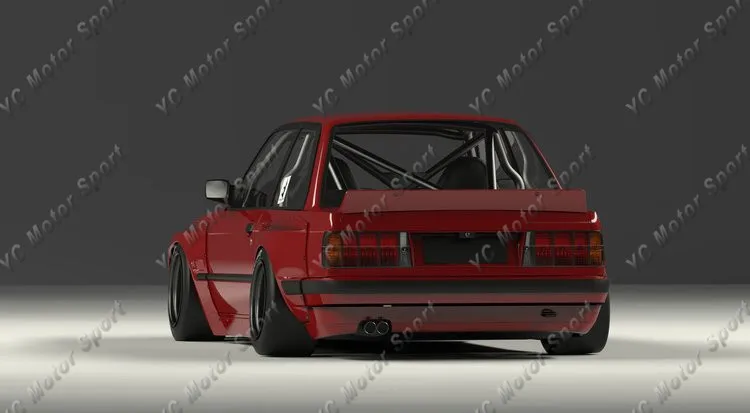 Автомобильные аксессуары FRP стекловолокно PD стиль задний спойлер подходит для 1984-1991 E30 Coupe спойлер багажника крыло автомобиля