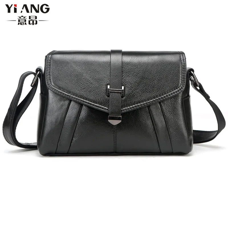 

New Women Genuine Leather Cowhide High Quality Fashion Casual Sling Messenger Shoulder Cross Body Luxury Bag
