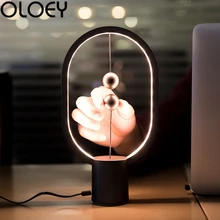 Европейская креативная Магнитная настольная лампа, овальная настольная лампа, Индукционная лампа для гостиной, спальни, украшение, Новинка