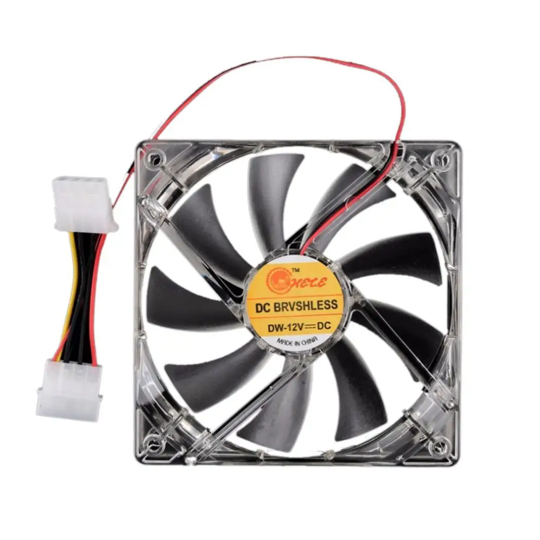 

120mm PC Computer fan 4 LEDs Case colorful Cooling Fan Plastic 12CM Fan for Computer Case CPU Cooler Radiator pk arsylid cooler