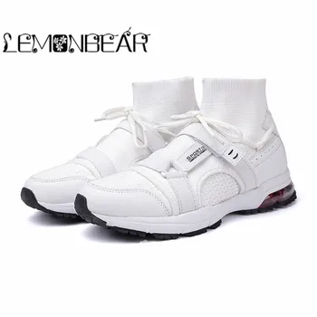 

High Quality Brand Mens Casual White Shoes Autumn Winter Men Socks Shoe Sneaker Non-slip Soft Comfortable Male Shoes sepatu pria