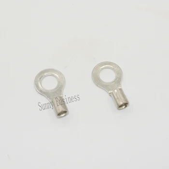 

25PCS #8 12-10 Ga AWG Gauge Non-Insulated Wire Ring Terminal Connector RNB5.5-4