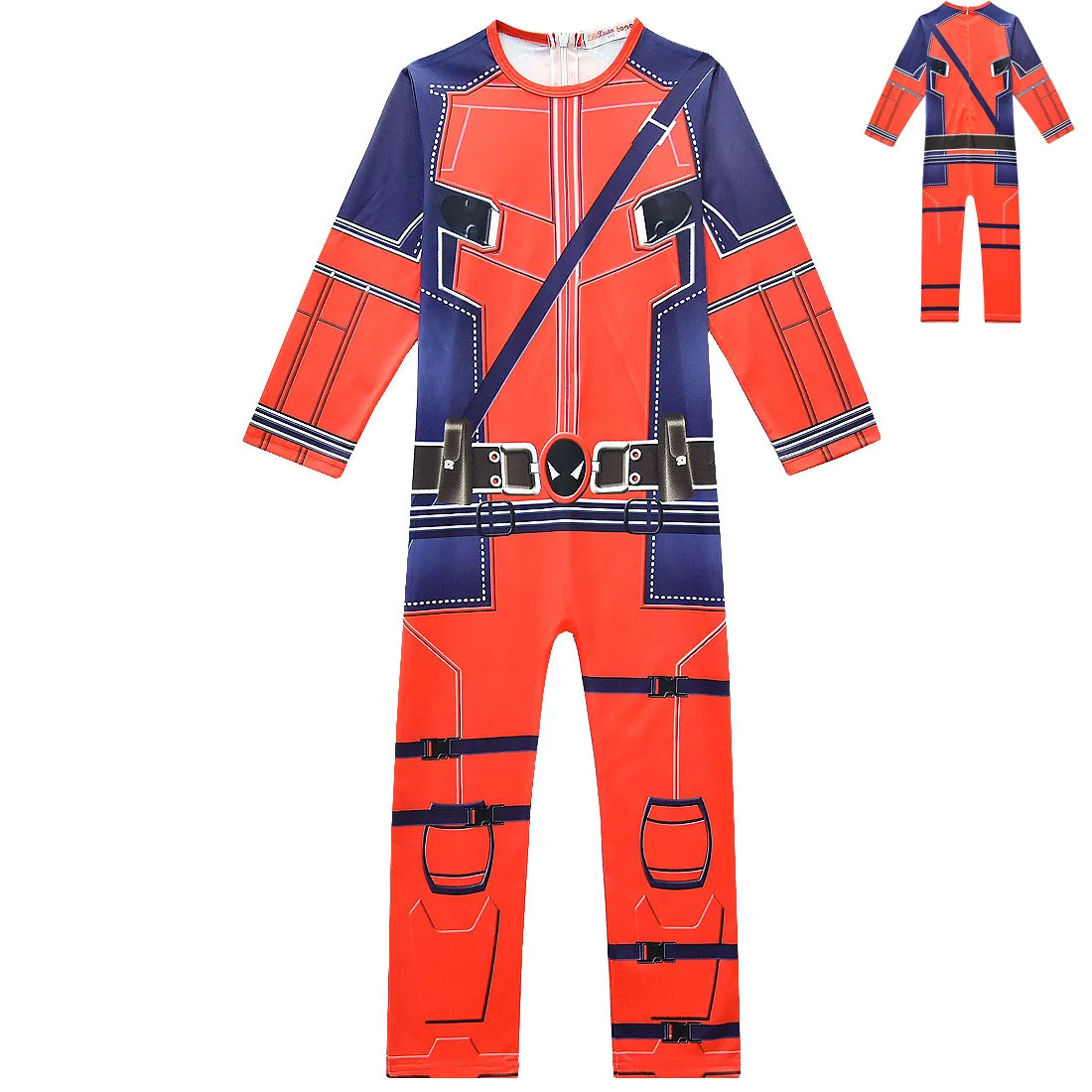 Детский костюм на хеллоуин для мальчиков, косплей, Dead Serve, обтягивающий цельный костюм сиамского супергероя, рождественские наряды, одежда для косплея