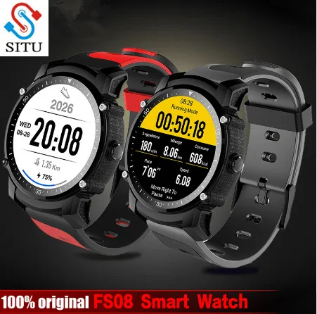 

FS08 Smart Watch Men IP68 Waterproof GPS Sports Fitness Tracker Stopwatch Heart Rate Monitor Wristwatch Clock for Android IOS