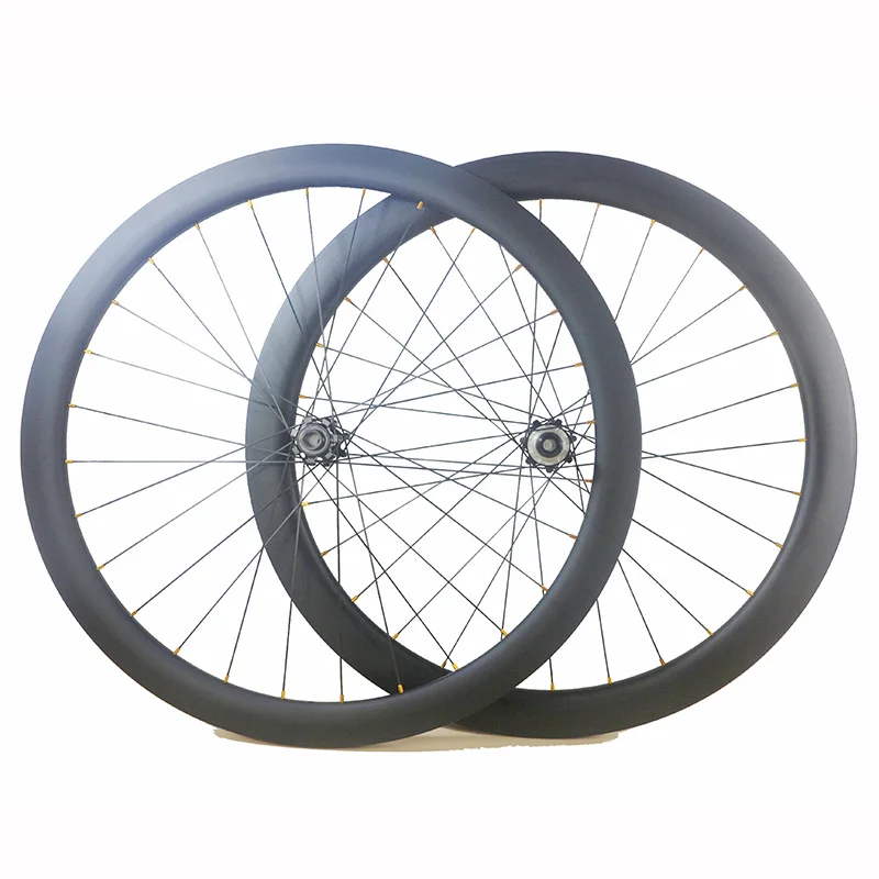 

Thru Axle Center Lock Disc carbon road bike wheels 700C 45mm front 50mm back Clincher Tubeless cyclocross wheelset 15mm 12mm TA