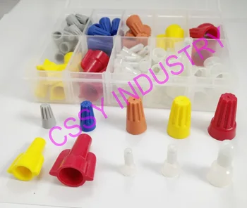 

110/Set 6 color 10 size P71P72P73P74P75SP1P2CE-1CE-2CE-5 terminal cap wire Connectors AWG22-6AWG screw on wire connector nut