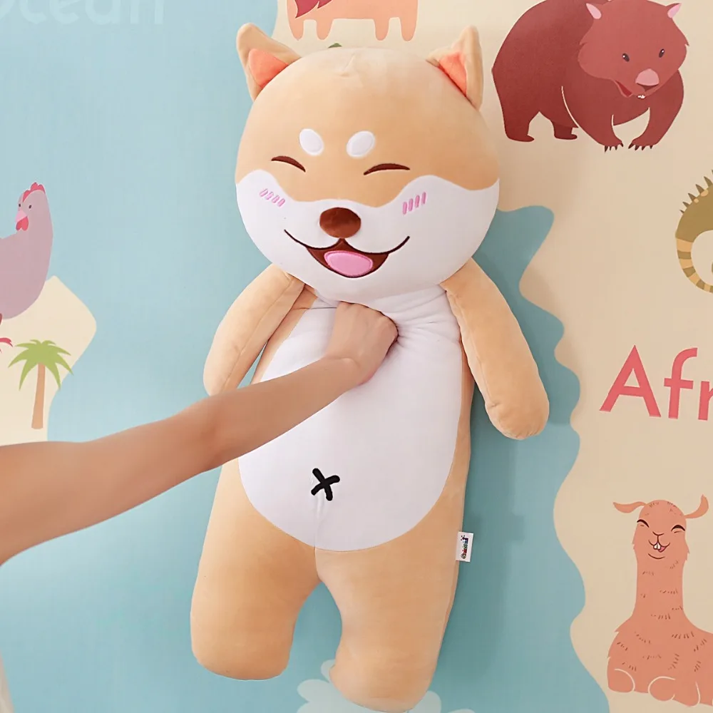 Kawaii Smile Мягкие плюшевые собака куклы Пуховые хлопковые собаки животные детские