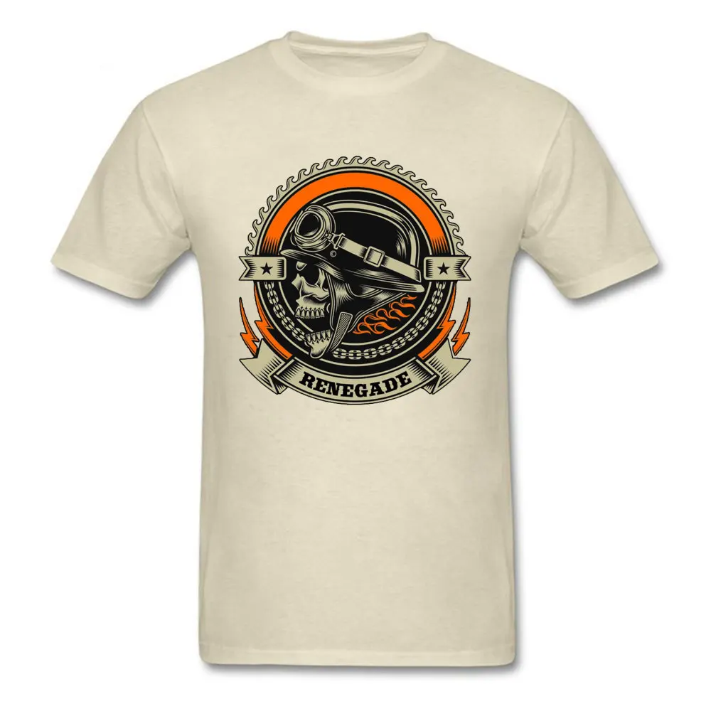 Tops Tees Vintage-Motorcycle T-Shirt Summer/Autumn Funky Design Short Sleeve Pure Cotton Crewneck Male T-shirts Design Vintage-Motorcycle beige