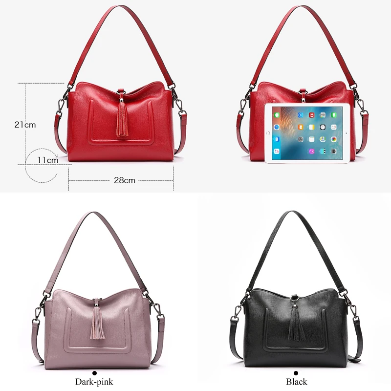 Женская сумка мессенджер из натуральной кожи с кисточками|messenger bags for women|leather