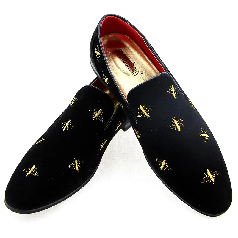 Movechain/модные мужские повседневные Вышитые Мокасины; Мужская замшевая обувь; мокасины из ткани Оксфорд; Мужская Свадебная обувь на плоской подошве; размеры 38-45