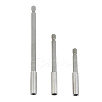 

75/100/150mm 1/4 Hex Quick Release Magnetic Screwdriver Extension Bit Holder New for tools