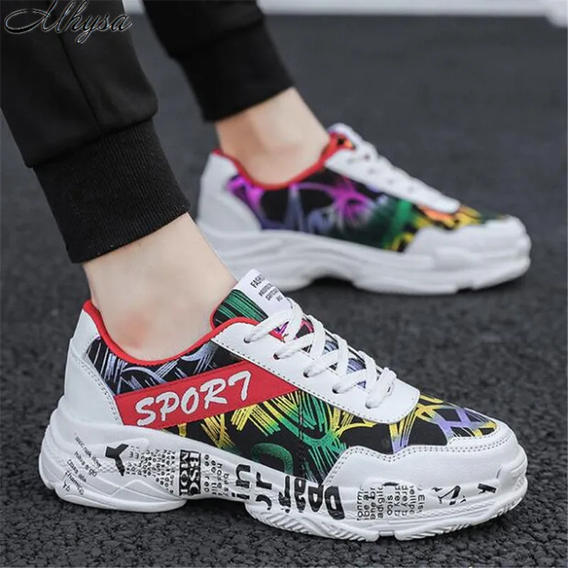 Mhysa 2019 new men's spring new casual shoes comfortable and breathable men's shoes fashion men's flat-bottomed sneakers L305 Mhysa 2019 new men's spring new casual shoes comfortable and breathable men's shoes fashion men's flat-bottomed sneakers L305
