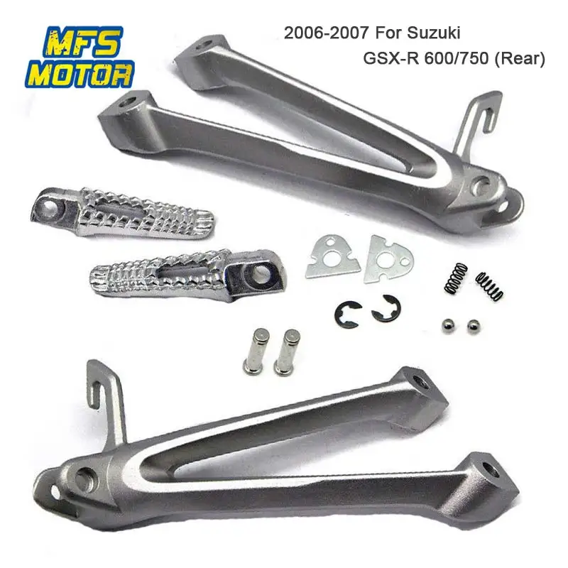 Front Rear Passenger Foot Pegs For Suzuki GSXR1000 GSXR750 GSXR600 Bracket Footrests Footpegs GSXR 1000 600 750 Foot Rests