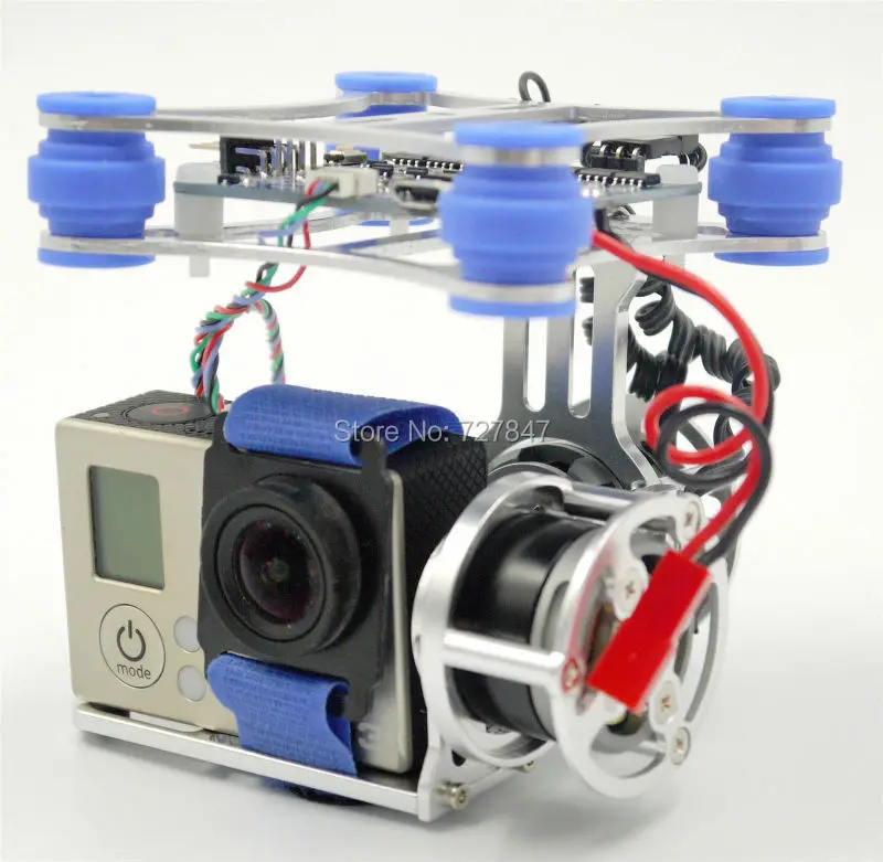 Super Light (only 163g) Brushless Camera Gimbal W/Motors And Controller RTF For DJI Phantom Gopro3 4 FPV Aerial Photography