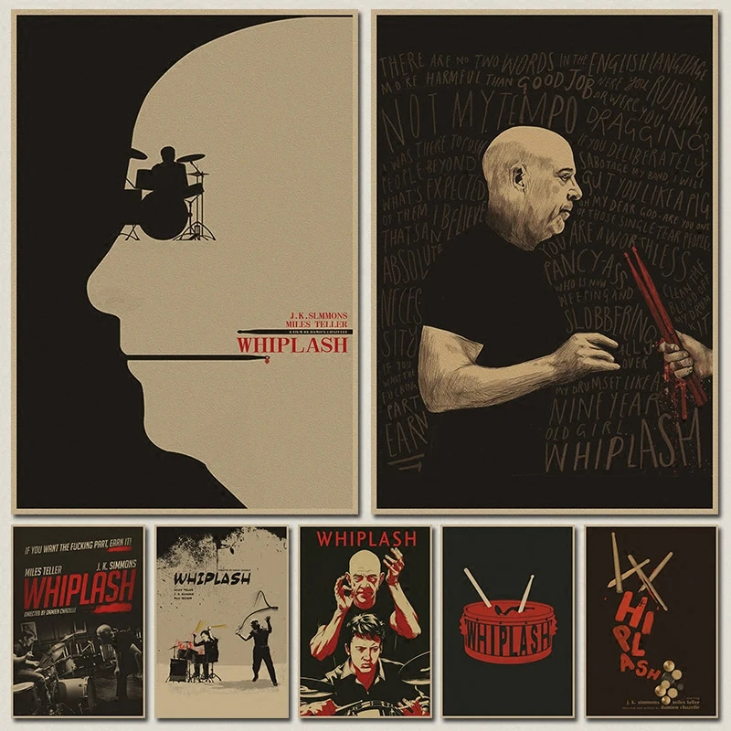 Whiplash Oscar Vintage Poster Retro Kraft Paper Posters Wallpaper