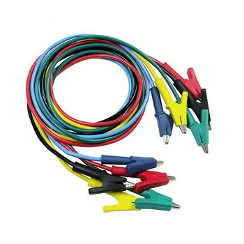 

New 10pcs Alligator Clips Electrical DIY Test Leads Alligator 50cm Double-ended Crocodile Clip Test Jumper Wire