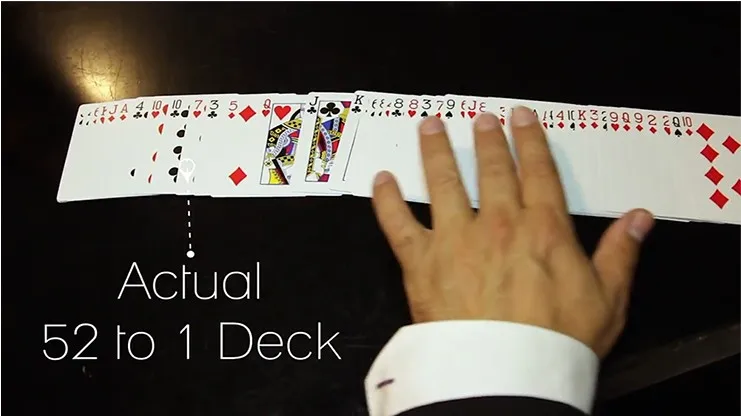 От 52 до 1 колода (трюки и онлайн-инструкции) от Wayne Fox David Penn - Trick Card Magic Props иллюзии Fun