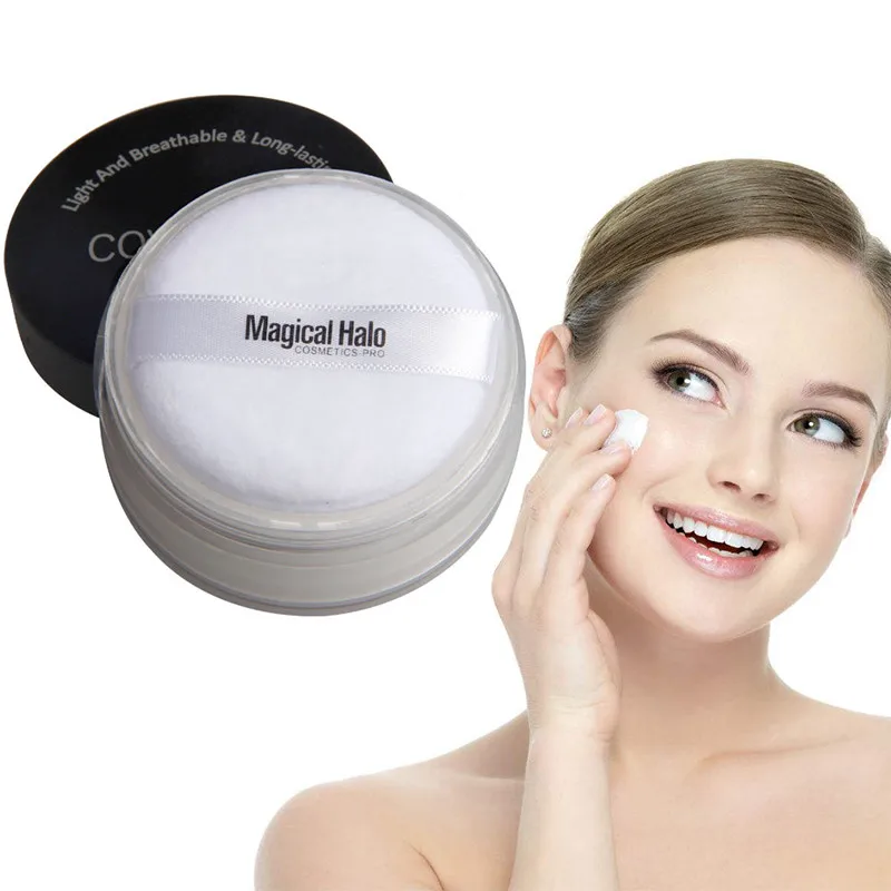 

3 Colors Well-distributed Breathable Loose Powder Makeup Face Powder Setting Make Up Oil Control for Face Makeup Powder TSLM1