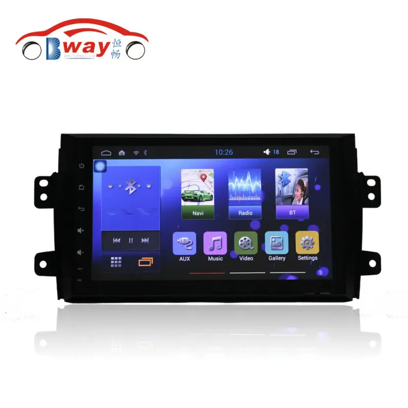 Free shipping 9 font b car b font radio for suzuki sx4 2006 2012 Quadcore Android