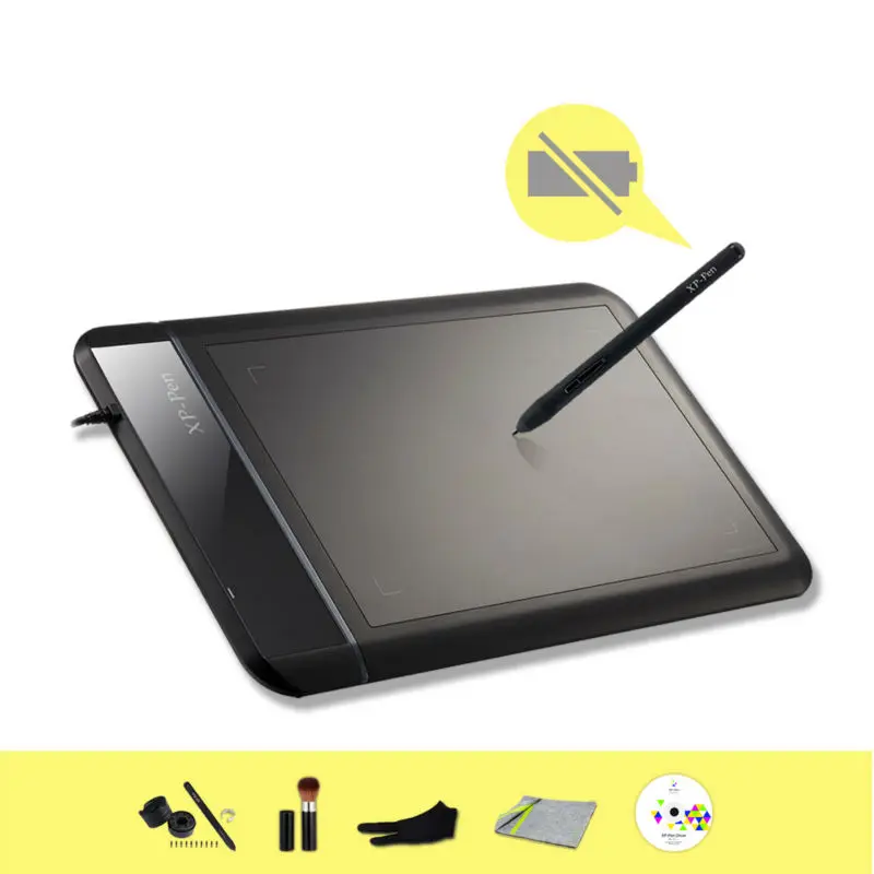 XP Pen Star 01 10"Digital Graphics Painting Pen Tablet Battery free