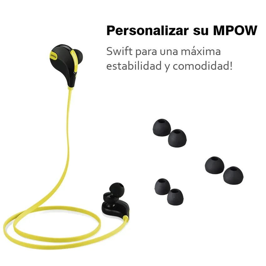 Mpow Swift MBH5 Handsfree Bluetooth 4.0 Earphone Wireless Stereo Sport Headphones Mic Earbuds AptX for iPhone 6 Samsung Xiaomi