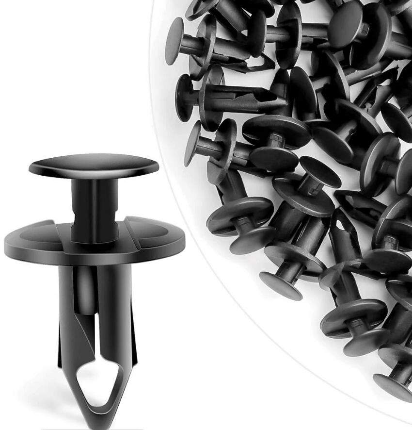 

6mm 8mm Car Rivet Fastener Universal 50pcs/100pcs Plastic Car Door Bumper Fender Bumper Fixed Clip Car-styling