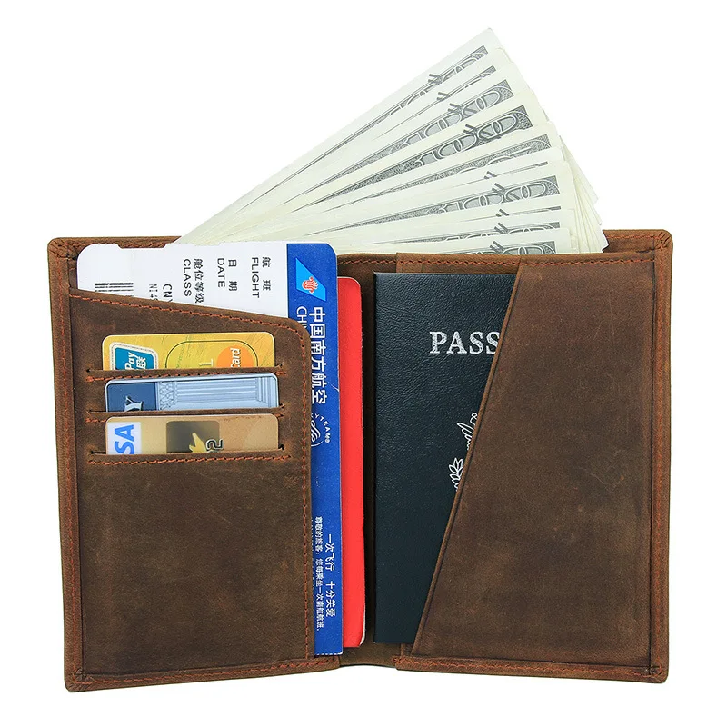 Мужской кожаный кошелек WESTAL с rfid, тонкий складной кошелек, кожаный роскошный клатч, мужская сумка для паспорта, кредитных карт, денег, 8346