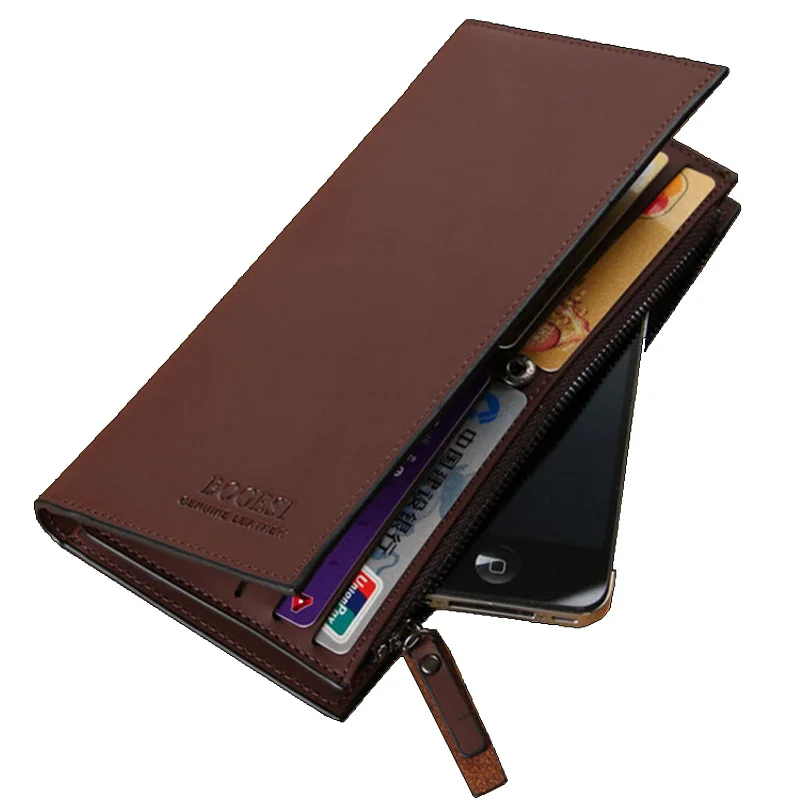 High quality men's Wallets Wholesale First class PU leather purse long leather wallets , Free Shipping