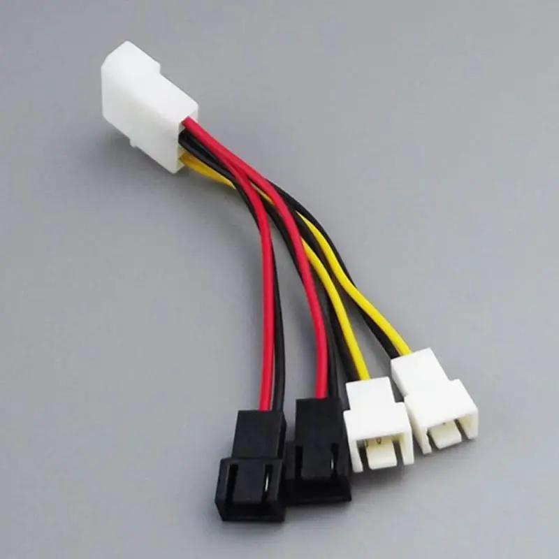 2pcs 4-Pin Molex to 3-Pin Fan Power Adapter Cables for CPU and PC Case Fans Description Image.This Product Can Be Found With The Tag Names Computer Cables Connecting, Computer Peripherals, Fan power cable, PC Hardware Cables Adapters