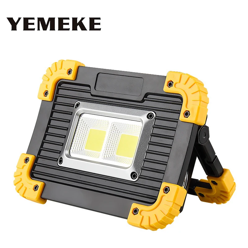 5V USB Rechargeable Portable Spotlights 20W 400lm Led Spotlight Floodlight Lamp Emergency Light For Outdoor Camping Fishing