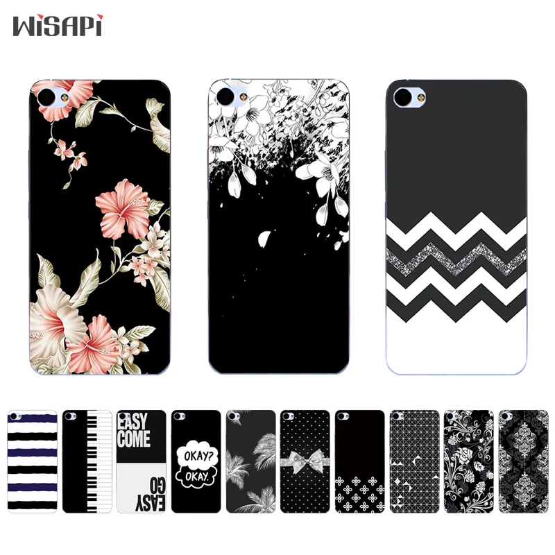 

For Meizu M5 Note Silicone Phone Case for Meizu U10 U20 Back Cover Ultra Thin for Meizu M1 M2 M3 TPU Shell Black & White Pattern