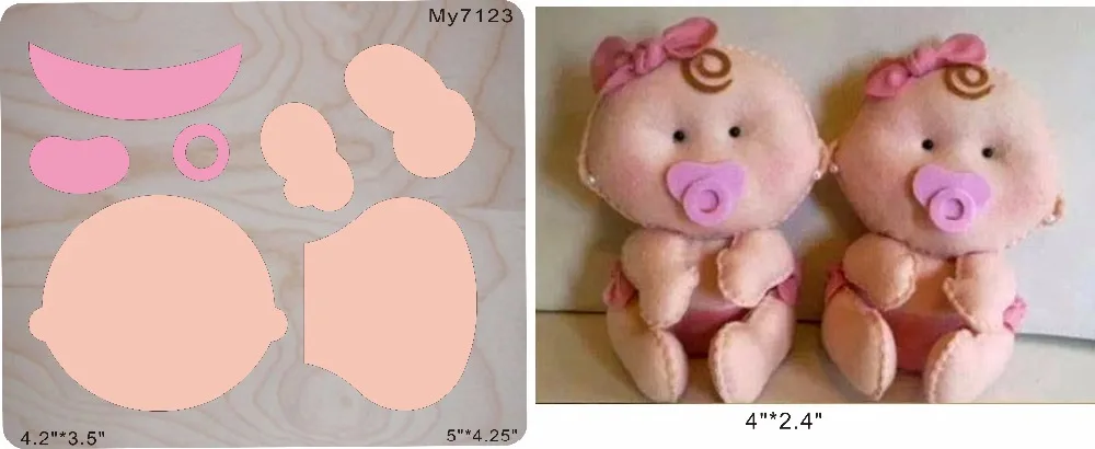 

Baby & Nipple die cut Wooden dies fit Big Shot/Sizzix/ Scrabooking
