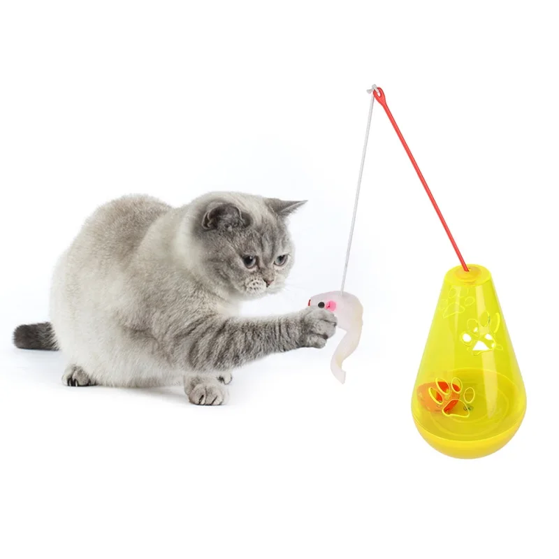 Стакан котенок игрушки кошка Забавные игрушки интерактивные игры тизер Cat игрушки палочки с мышами декомпрессии разведки игрушка