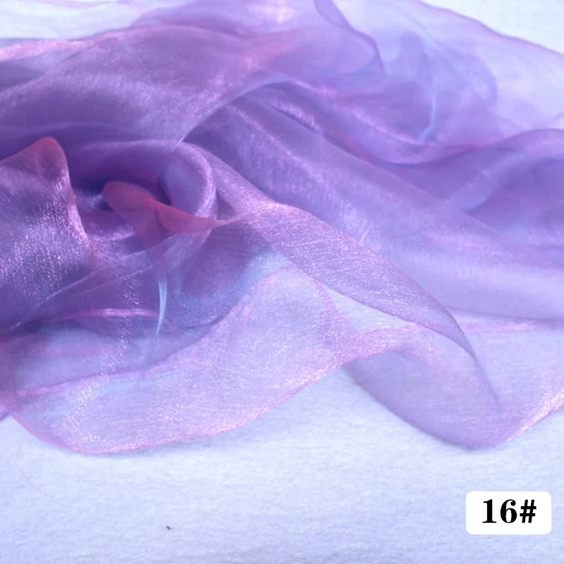 5 м/лот ширина 150 см блестящий двойной градиент цвета Тюль ткань сетка Свадебная вечеринка юбка пачка шторы украшения DIY ткань