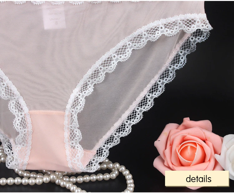 European Size New Fashion 2018 Panties Women Transparent Underwear Women Lace Soft Seamless Briefs Sexy Underwear Women S-XXL (13)