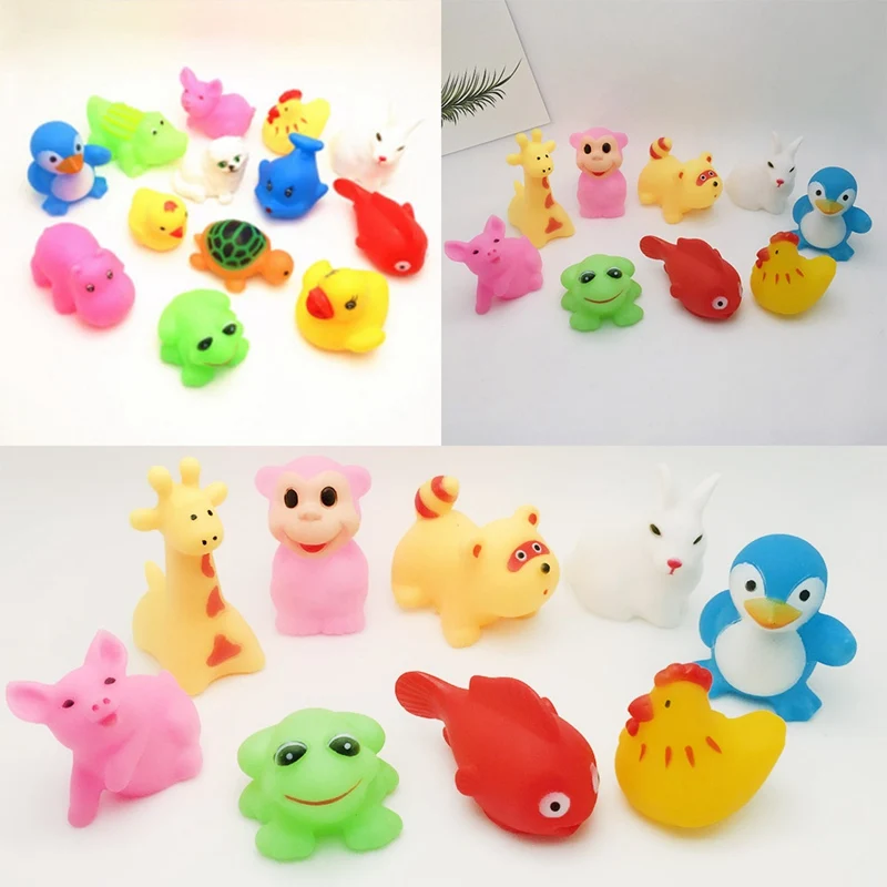 

1Pc Baby Bath Toys Children Water Spray Animal Soft Rubber Toys Bear Frog Giraffe for Boys Girls Gift