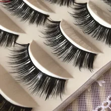 Hbzgtlad 5 пар г. пикантные норки Природный Толстая ручной Ложные ресниц 3d Красота длинные ресницы Макияж расширение